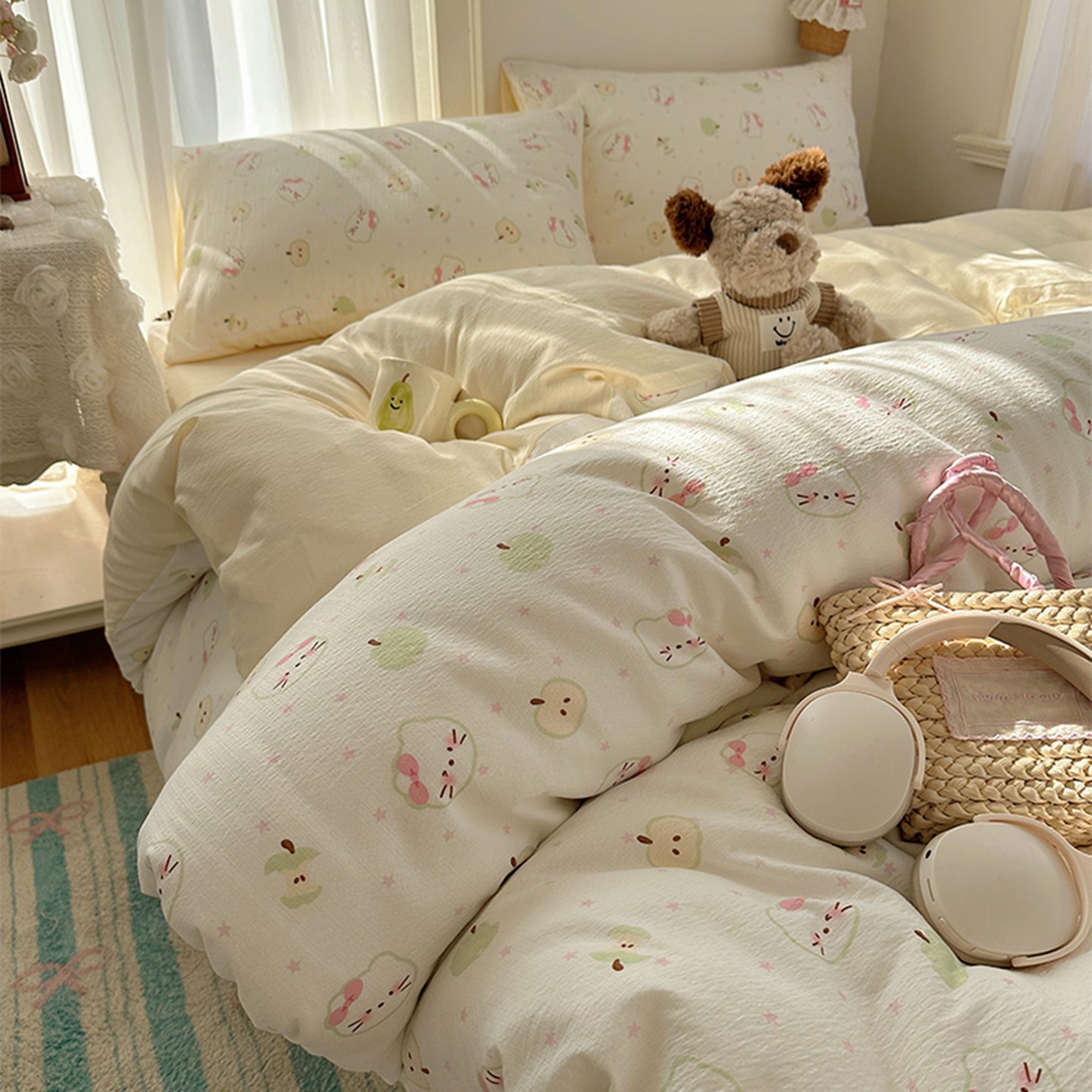 双层纱被套单件非全棉纯棉2025新款单人被单150x200x230单独被罩a,淘宝优惠券,粉丝福利购,淘宝优惠卷