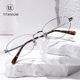 The same style of literary and artistic small oval glasses for celebrities, pure desire, coolness, high-end sense, versatile retro nerd, noble glasses frame