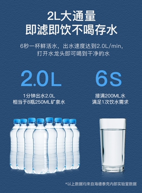 海德泰克净水器家用直饮超滤