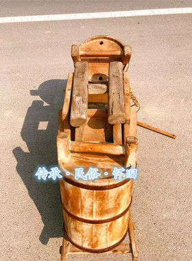 民俗怀旧老物件博物馆展览驮酒用的马驼骆驼驼架老酒桶酒馆展览品