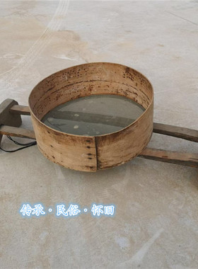 民俗老物件农村旧农具木叉镰刀