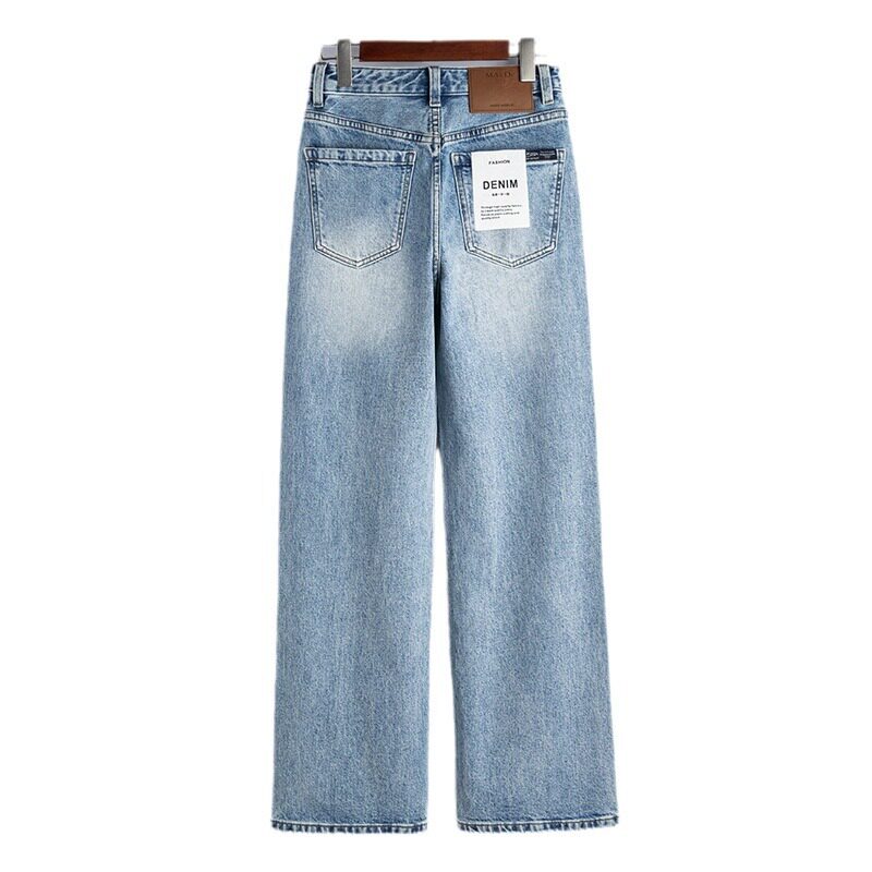 进口Bossa土耳其面料牛仔裤!2025高品质复古重工水洗阔腿直筒裤