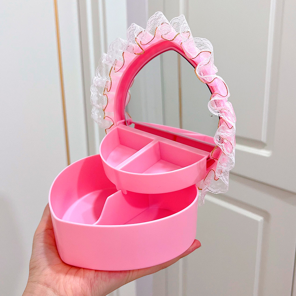 卡通儿童爱心款桌面收纳盒奶油胶diy材料包手工制作创意学生宿舍,淘宝优惠券,粉丝福利购,淘宝优惠卷