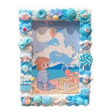 Кремовая фоторамка, набор материалов, барсетка, мультяшный фотоальбом, милый альбом для карточек, «сделай сам», 6 дюймовая