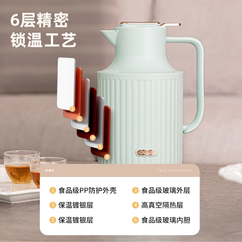 清水家用保温水壶大容量2022热水壶 清水家居保温壶
