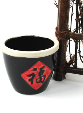 老式水缸农村手工仿古风摆件