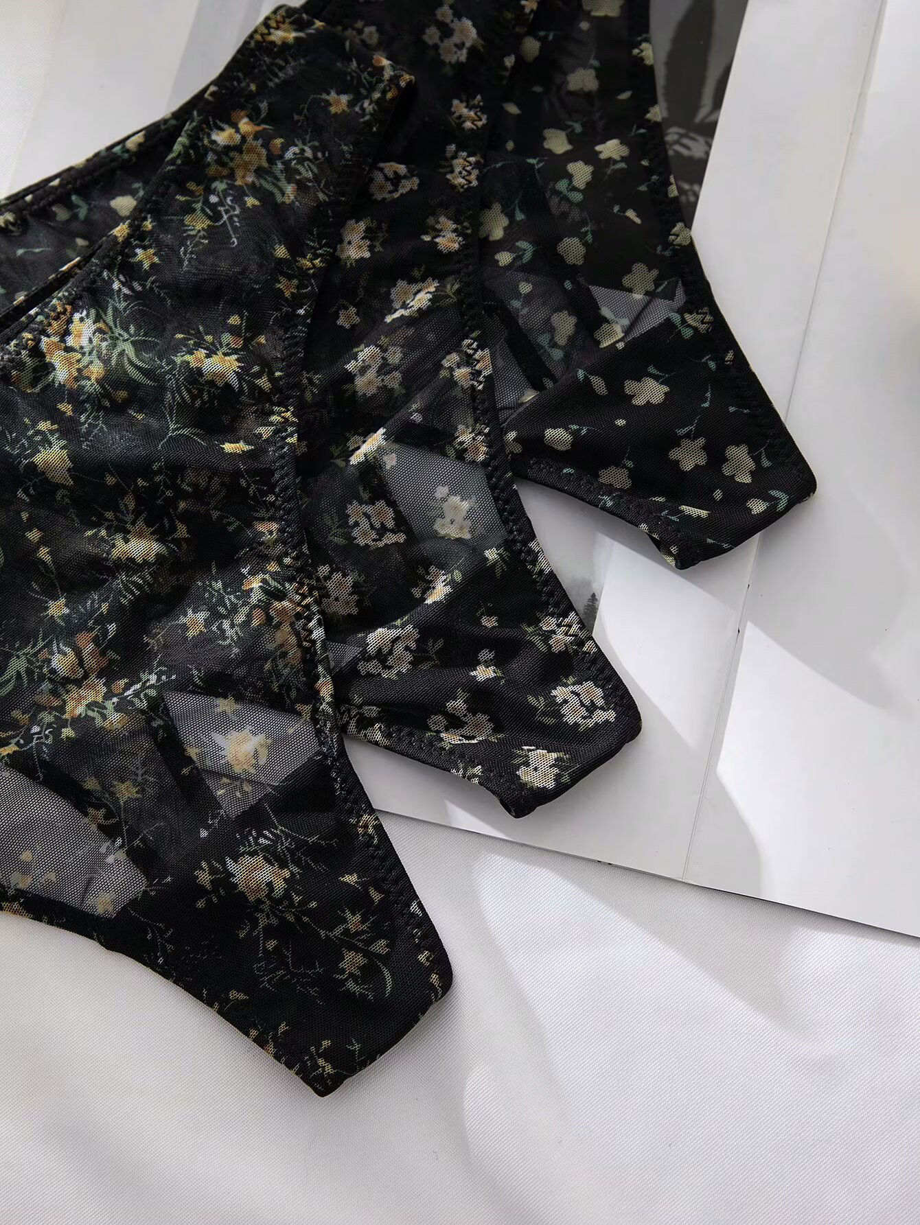 欧美新款性感网纱印花内裤纯欲诱惑T裤丁字裤大码多色时尚透气薄,淘宝优惠券,粉丝福利购,淘宝优惠卷