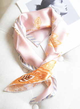 LEMAER乐玛尔 法单100%SILK【福利】防晒数码印花桑蚕丝小方巾
