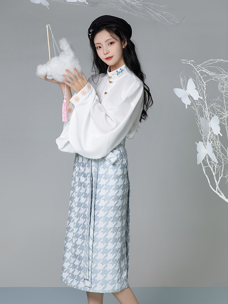 凤台曲原创汉服(微光)明制方领立领衫衬衫日常上班穿百搭立领衫,淘宝优惠券,粉丝福利购,淘宝优惠卷