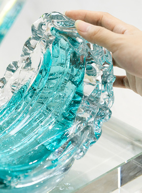 现代简约玄关琉璃装饰品摆件客厅