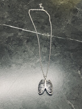 清货 暗黑哥特朋克摇滚街头风骷髅骨架吊坠项链锁骨链