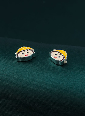 手工diy饰品材料配件 925纯银滴胶樱桃小丸子吊坠 首饰配饰隔珠