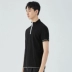 GXG nam mùa hè dành cho nam Xu hướng thời trang mới Màu đen Áo sơ mi cộc tay màu đen giản dị # 182224039 - Polo áo khoác polo Polo