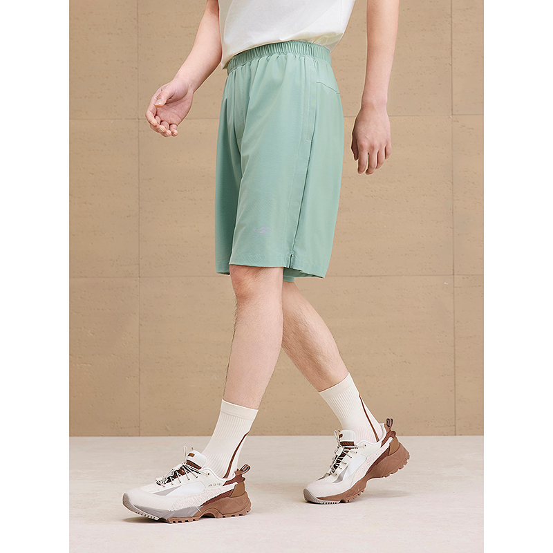 【吸湿速干】GXG男装 反光印花休闲短裤通勤男裤子 2025夏季新品 - 图1