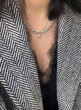 JollyMolly小众设计师纯银生日礼物网红百搭个性链条项链手链