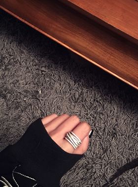 jollymolly小众设计师女闪亮戒指