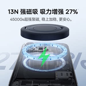 倍思Qi2磁吸无线充电器15W适用苹果15promax快充magsafe手机耳机iPhone14mini磁吸支架桌面充电底座充电线