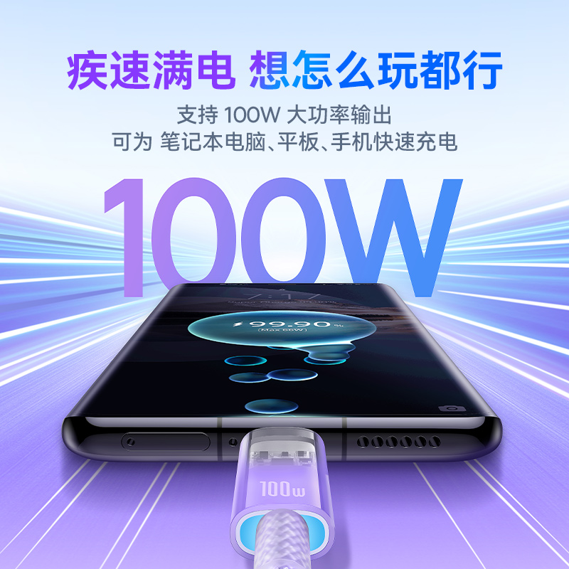 倍思适用苹果iPhone15promax数据线usbc双头typec充电器线PD100w快充ipad平板笔记本手机ctoc口车载充电线 - 图1