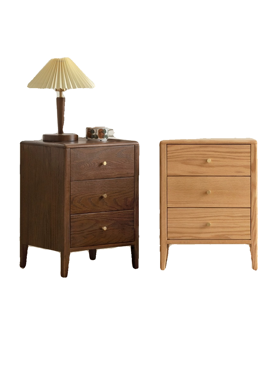 工厂直销实木床头柜现代简约床边柜北欧抽屉储物柜橡木家具