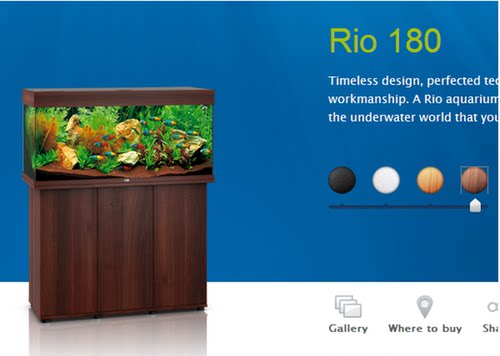 正品德国黑钻100CM高档新款LED灯鱼缸JUWEL RIO180鱼缸水族箱 - 图2