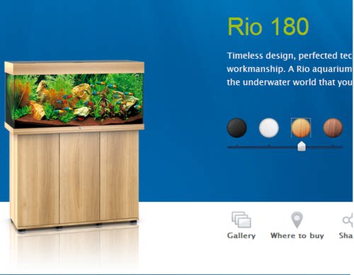 正品德国黑钻100CM高档新款LED灯鱼缸JUWEL RIO180鱼缸水族箱 - 图3