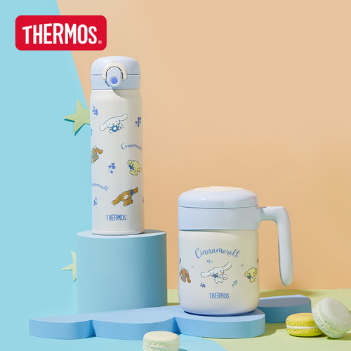 膳魔师保温杯三丽鸥蜂蜜系列大耳狗可爱便携随行咖啡杯吸管水杯 - 图3