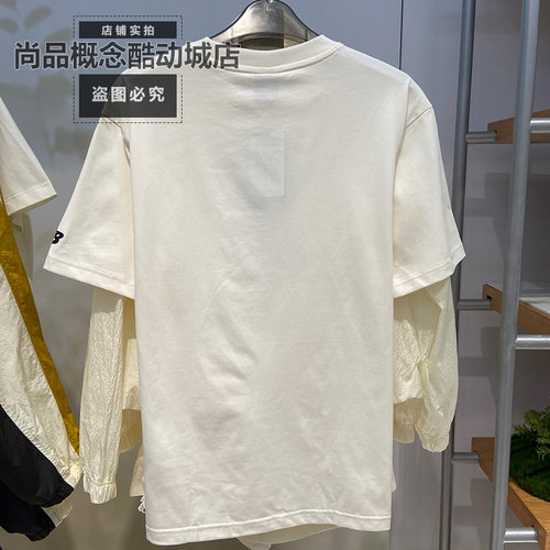 New Balance NB夏季男女款运动休闲宽松印花短袖圆领T恤MT61I6RT - 图0