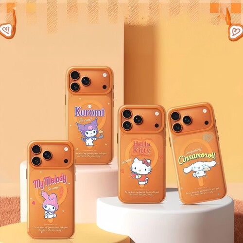库洛米联名适用苹果17promax手机壳hellokitty磁吸壳可爱女新款外壳超好看iphone17pro壳高级感小众全包防摔 - 图1