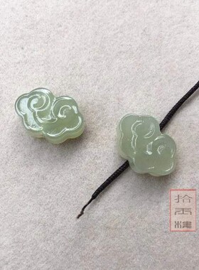 diy如意玉坠滴溜佛珠手串背云