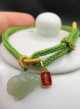 手绳小老鼠和田玉生肖老鼠手链