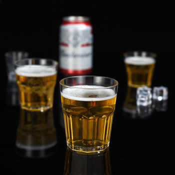 Acrylic beer cup ktv bar cup anti-fall heat-resistant octagonal cup pc wine cup transparent plastic beer cup