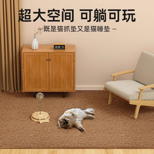 猫抓板猫窝一体地毯垫子防猫爪大号四季通用耐磨不掉屑保护沙发 - 图0