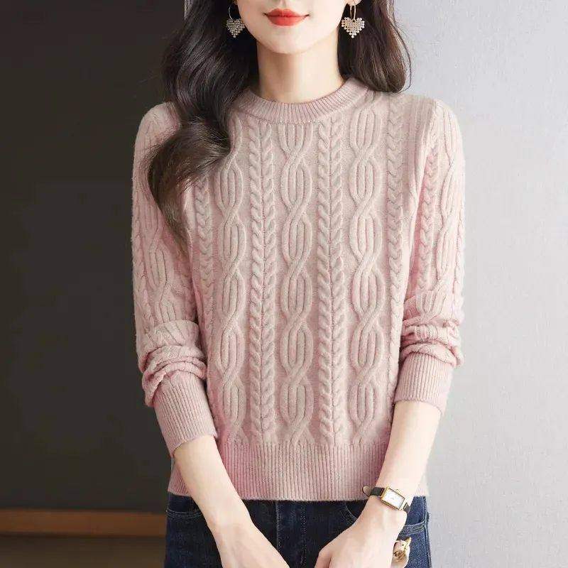 洋气减龄上衣女士春秋新款加厚打底复古毛衣圆领小个子短款针织衫,淘宝优惠券,粉丝福利购,淘宝优惠卷