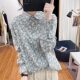 Yuanbao collar ຝ້າຍບໍລິສຸດຂະຫນາດນ້ອຍ floral ເສື້ອແຂນຍາວຂອງແມ່ຍິງເກົາຫຼີວ່າງອາຍຸການຫຼຸດຜ່ອນການເທິງ retro slimming bottoming ເສື້ອພາກຮຽນ spring