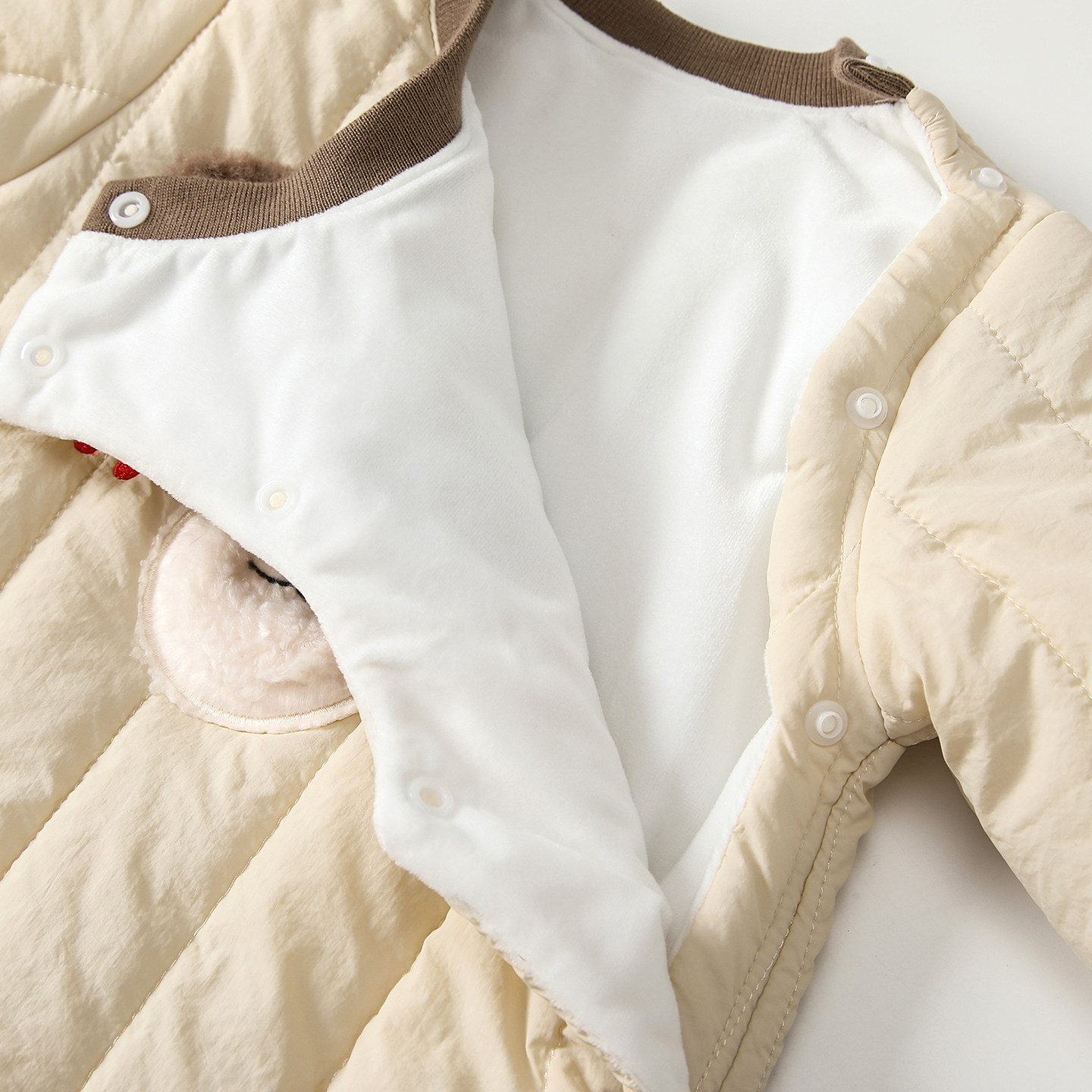 婴儿龙凤胎衣服秋冬装新生儿连体衣夹棉加绒超萌男女宝宝外出抱衣,淘宝优惠券,粉丝福利购,淘宝优惠卷