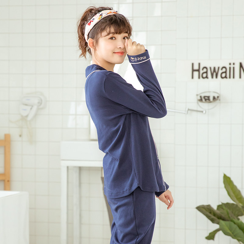 芬腾2020春秋新款纯棉可爱甜美睡衣 芬腾广东睡衣/家居服套装