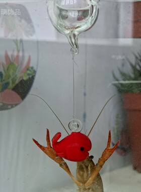 玻璃工艺品鲸鱼漂浮玻璃鱼缸装饰