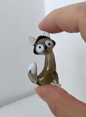 清仓瑕疵处理站不稳的小狐狸摆件 DIY微景观桌面装饰多肉植物造景