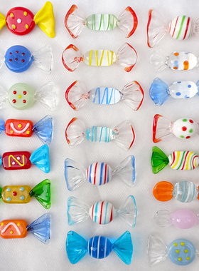 日式手作玻璃工艺品零食糖果回忆