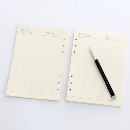 A5 Live Page Core 6 -Hole Live Page с внутренним ядром 100 г толстым B5 Внутренняя страница 9 -Холочка A4