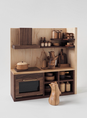 〈日常如常 5〉原创纯手工微缩情境猫咪厨房灶台家居摆件泽无木作