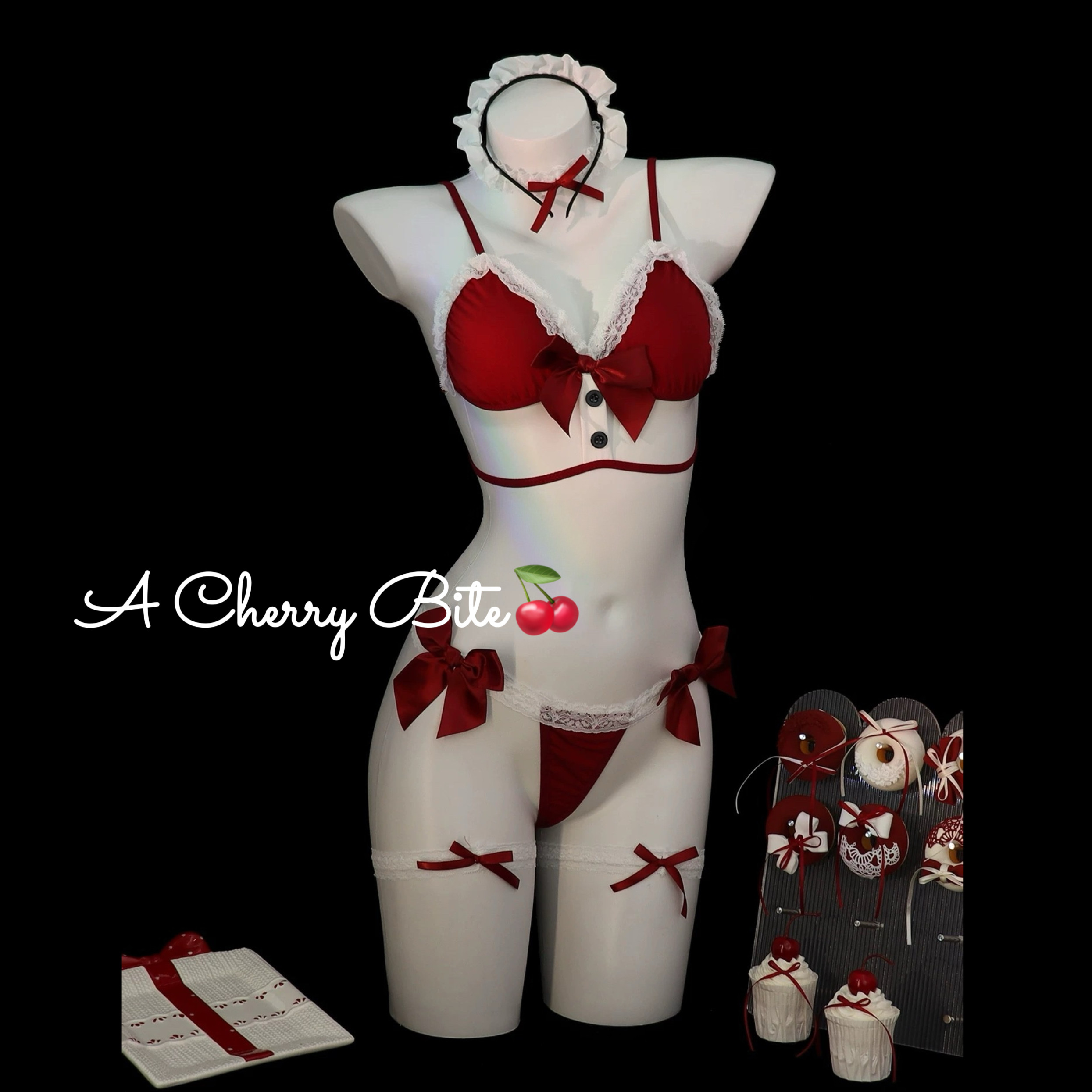 【邻家小女佣】性感纯欲圣诞兔女郎女仆蝴蝶结蕾丝比基尼内衣cos,淘宝优惠券,粉丝福利购,淘宝优惠卷