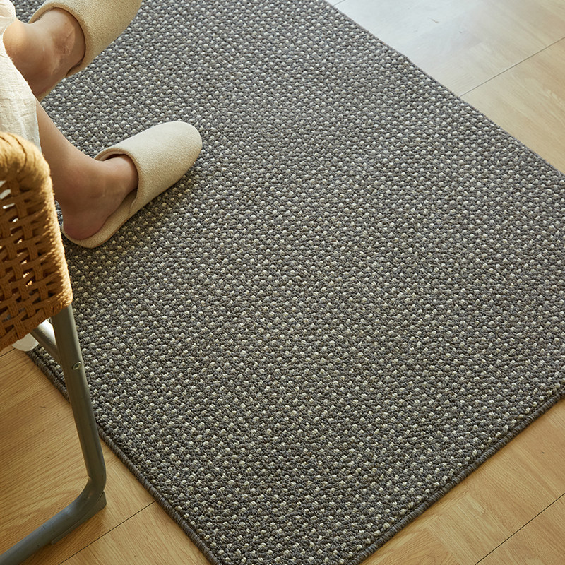 入户门地垫高级感仿剑麻进门地毯大门口玄关门外蹭土耐脏免洗脚垫