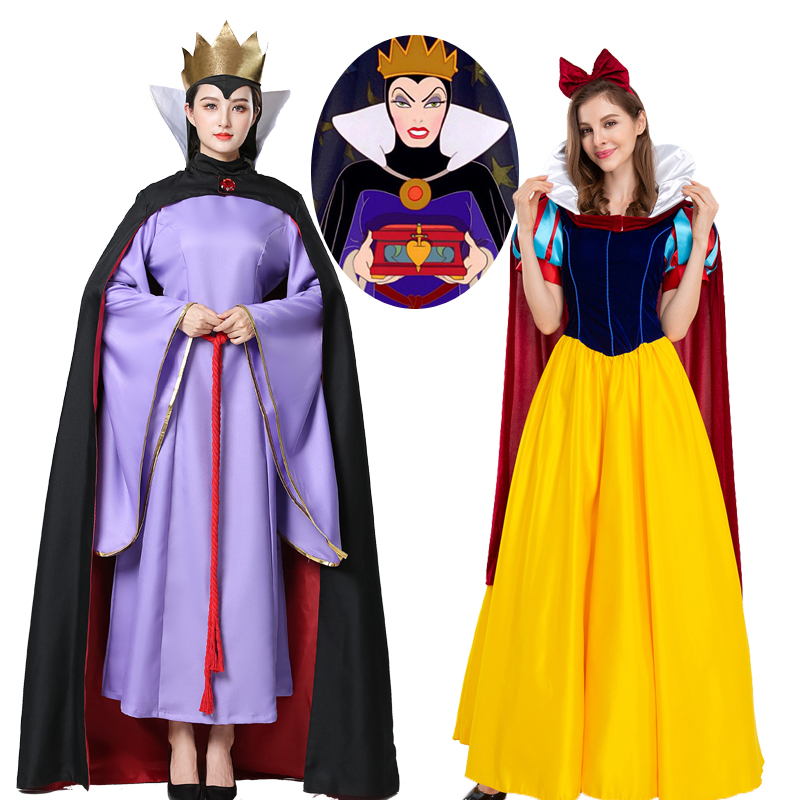 白雪冰雪艾莎灰姑娘安娜仙蒂睡美人鱼白马王子cos成人大码裙礼服 - 图2