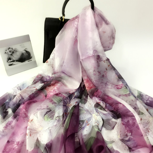 真丝丝巾长款披肩围巾女款2026新款妈妈中老年桑蚕丝品牌送礼纱巾,淘宝优惠券,粉丝福利购,淘宝优惠卷