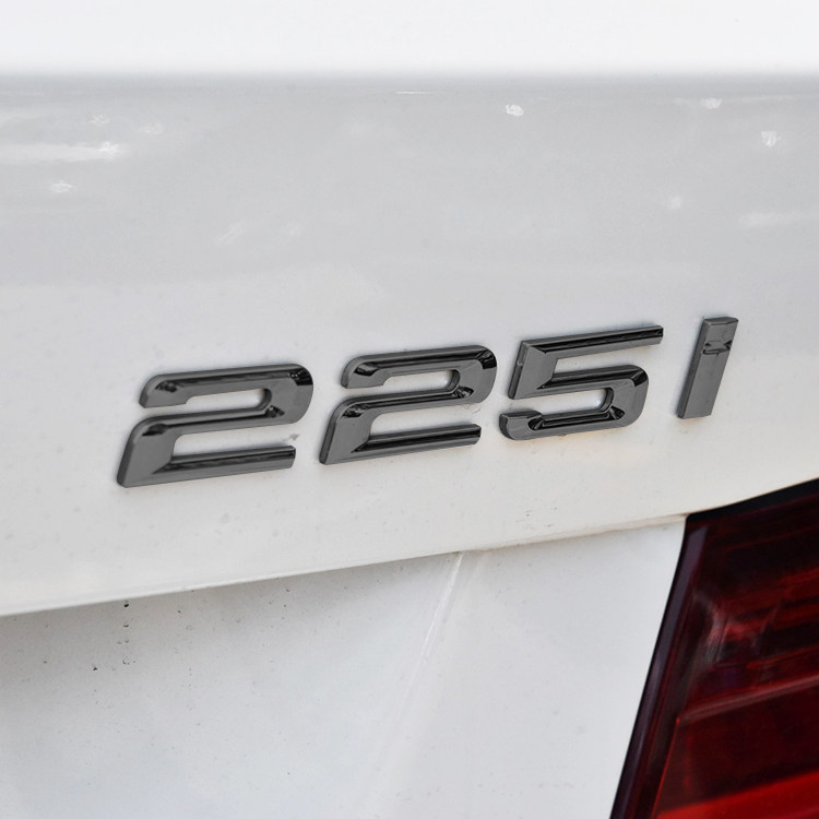 宝马2系车标 218I M220I M225I M230I M235I M240I改装黑色后尾标
