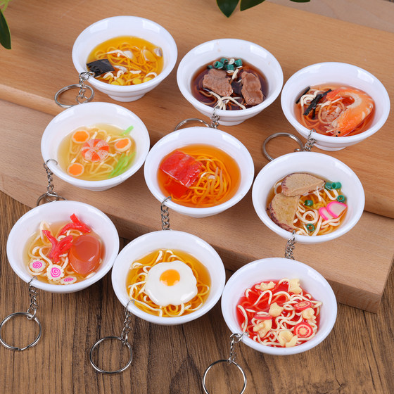 PVC simulation ramen bowl food toy DIY set