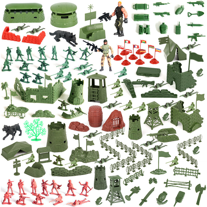 军事兵人建筑装备武器模型儿童玩具堡垒城墙士兵沙盘场景摆设道具,淘宝优惠券,粉丝福利购,淘宝优惠卷