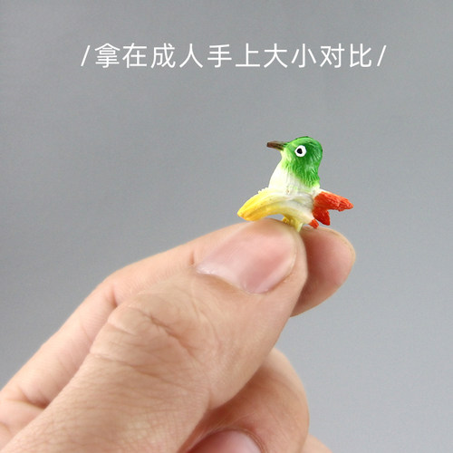 迷你仿真海洋小动物模型龙虾小鸟海豚微景观生物玩具道具配件特价 - 图0