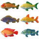 Simulated tropical fish model colorful and beautiful props